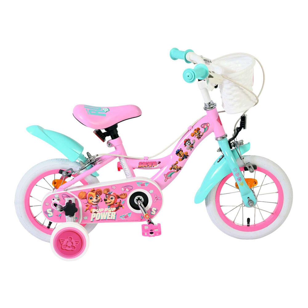Paw Patrol Kinderfahrrad 12 inch - Mädchen - Rosa - Handbremsen 6/7