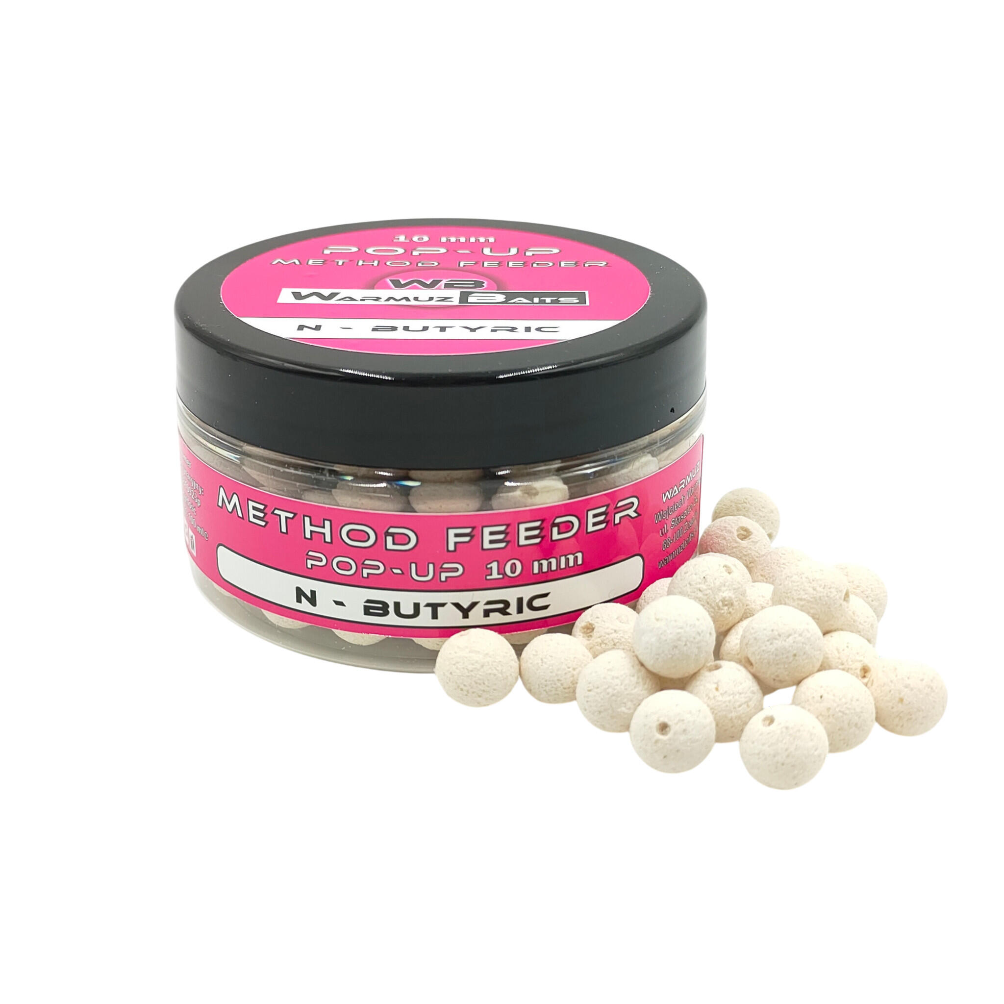 Kulki Pływające Pop Up 10mm z dziurką Warmuz Baits 100ml N BUTYRICK 1/1
