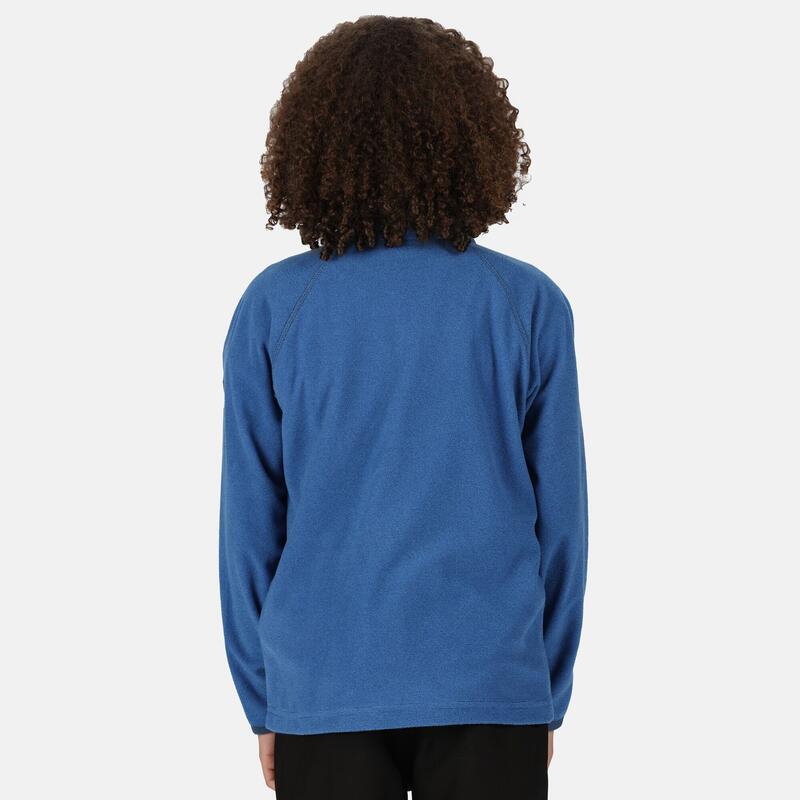 Loco wandelfleece met halve rits voor kinderen - Blauw