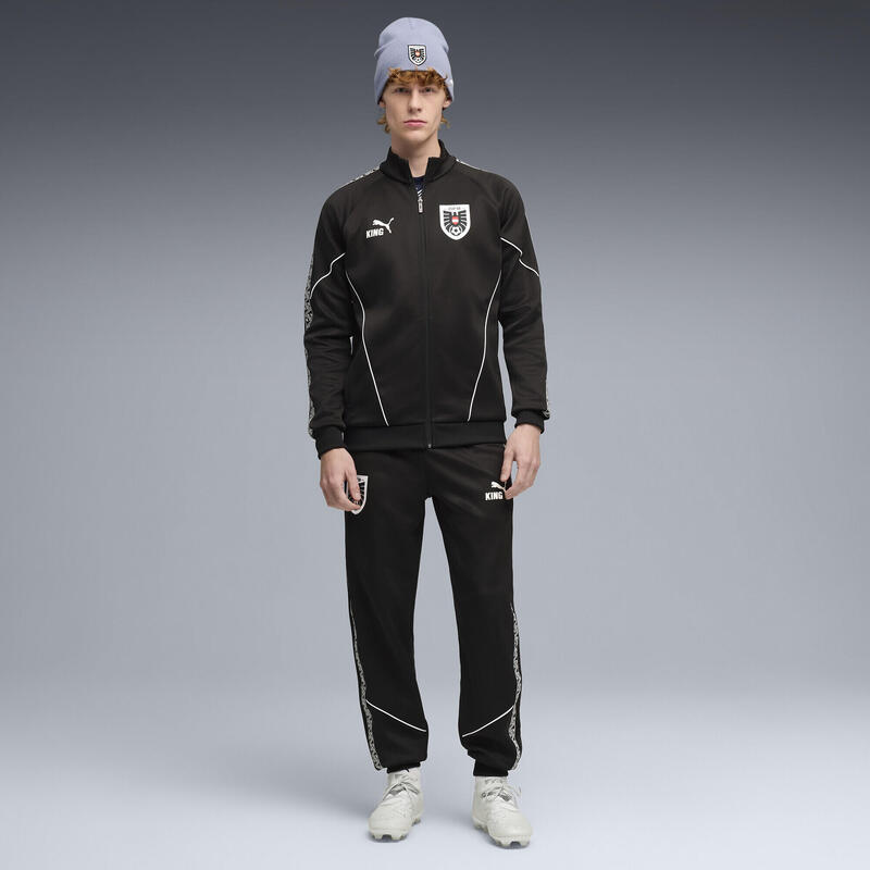 Geacă fotbal bărbați slim căptușită King Anthem, negru PUMA