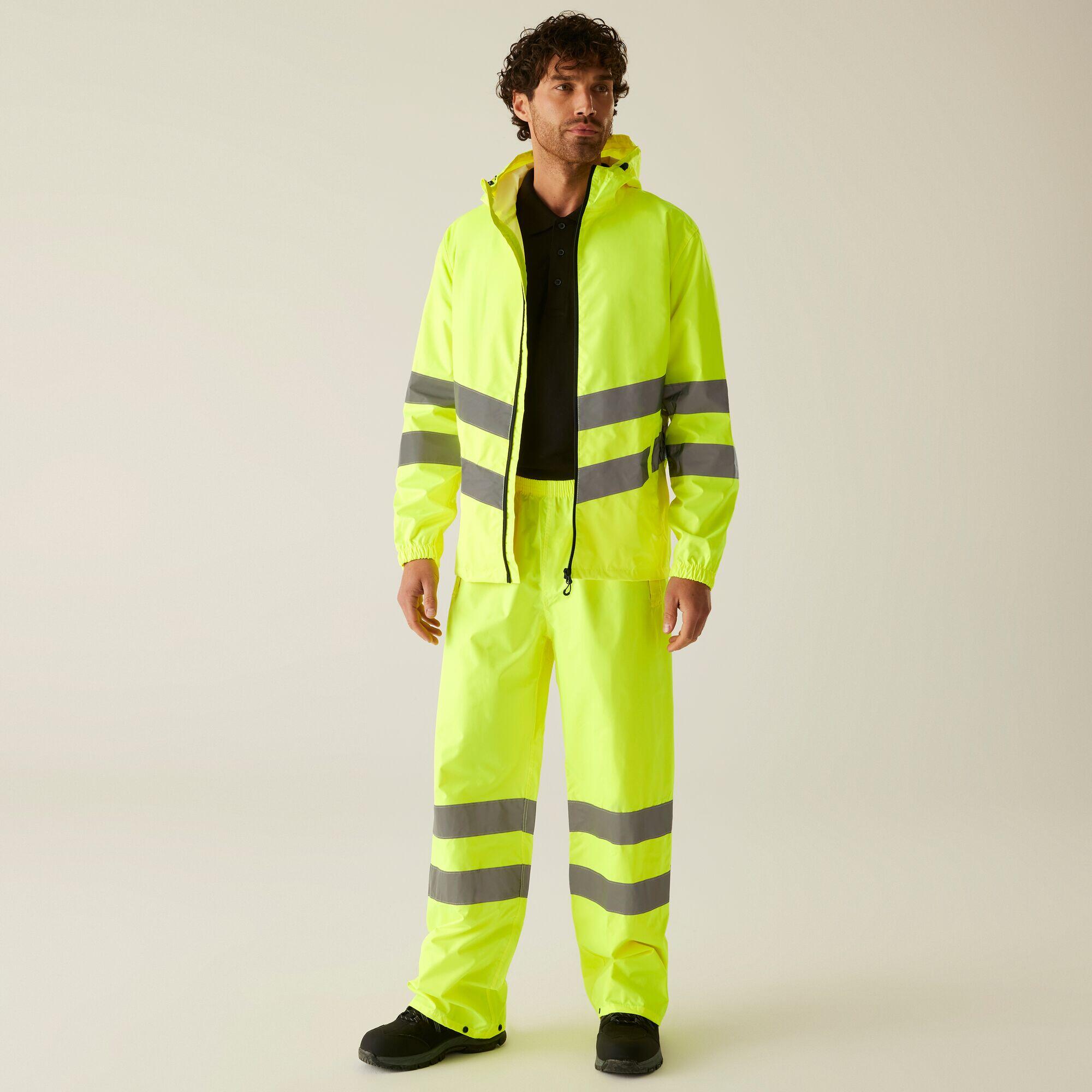 Mens Hi-Vis Pro Packaway Jacket 3/4