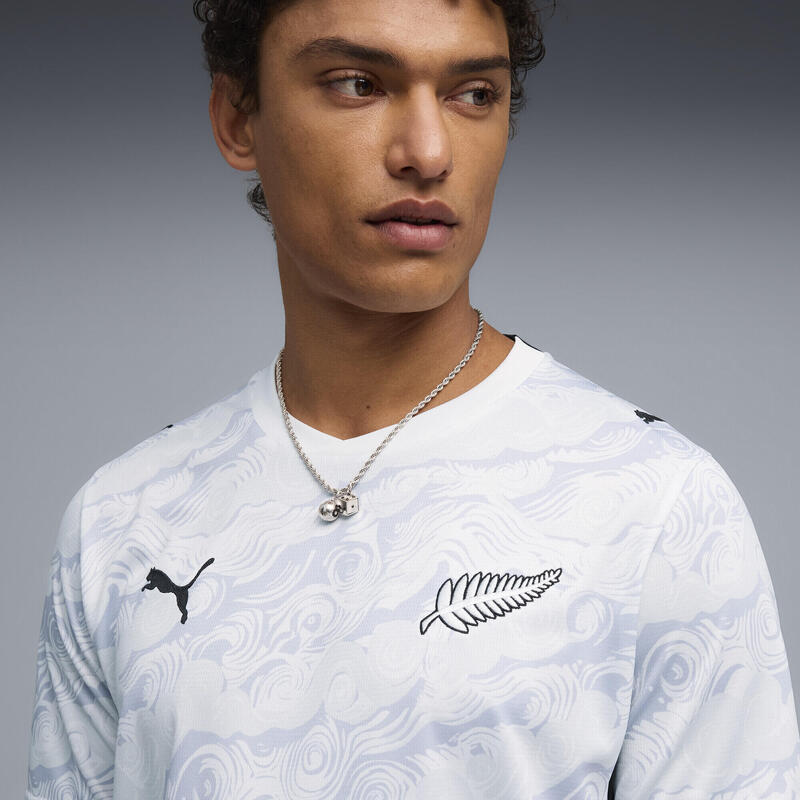Tricou fotbal bărbați mânecă scurtă, alb PUMA