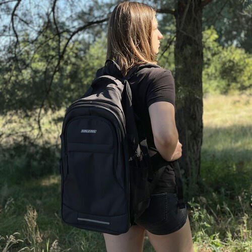 Sac à dos 45 litres noir avec compartiment pour ordinateur portable 2/7