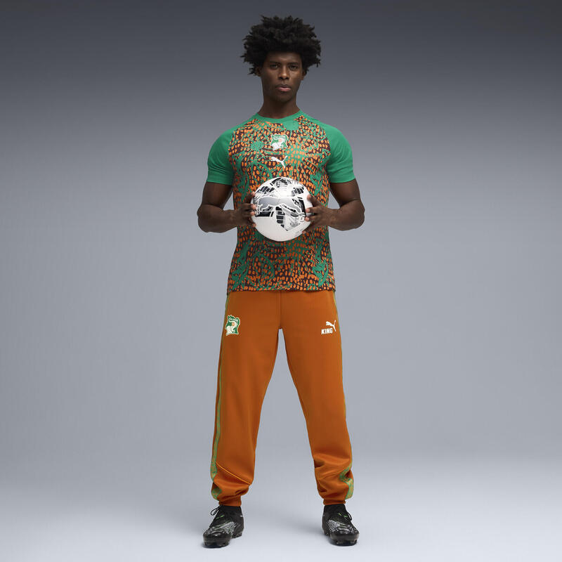 Tricou bărbați slim fit Elfenbeinküste, verde PUMA