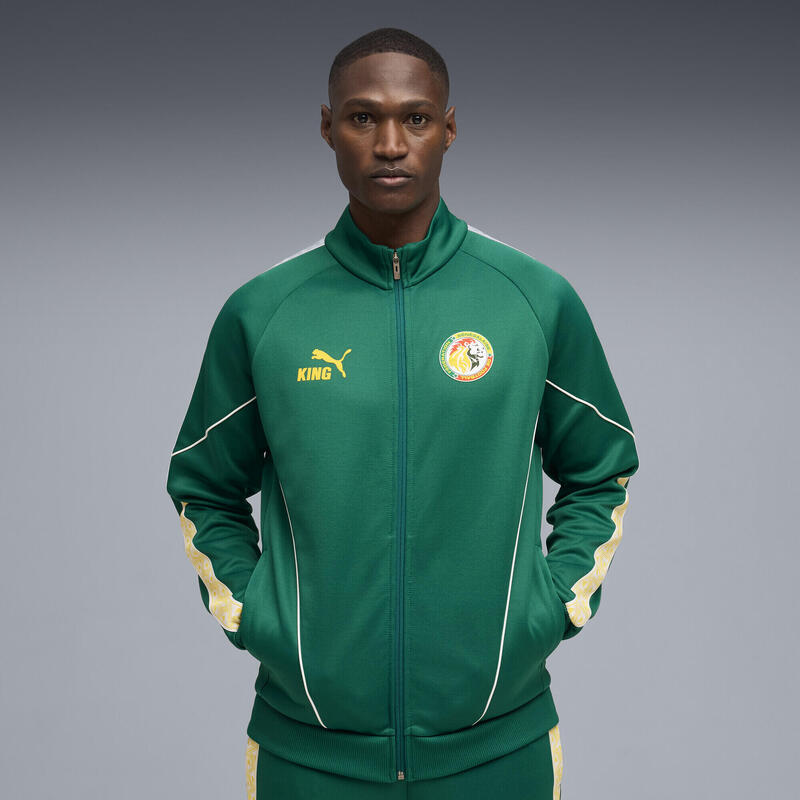 Geacă bărbați slim, fermoar King Anthem, verde PUMA
