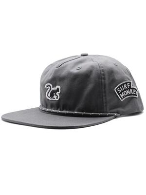 5p cap - koord voor heren/dames - biologisch - eén maat (grijs)
