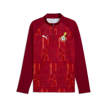 Haut d’échauffement slim 1/4 zip Ghana Homme PUMA