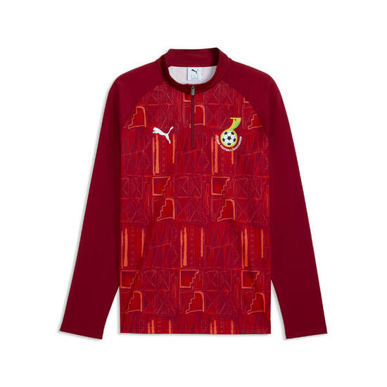 Haut d’échauffement slim 1/4 zip Ghana Homme PUMA