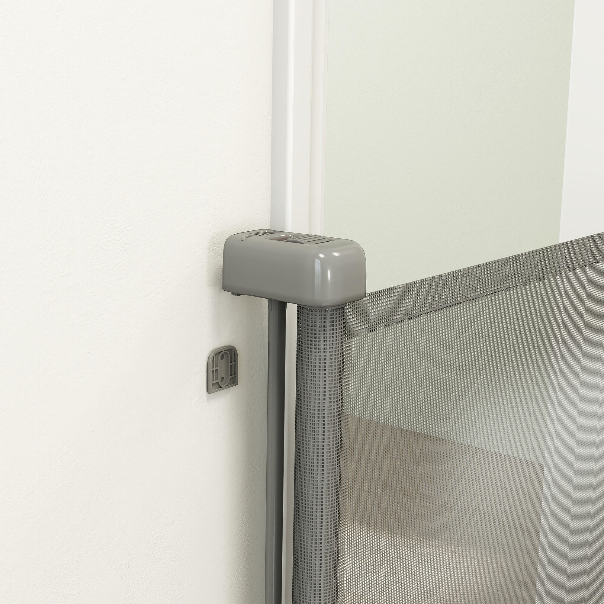 Barrera para Perros PawHut 189x9x93 cm Gris 5/5