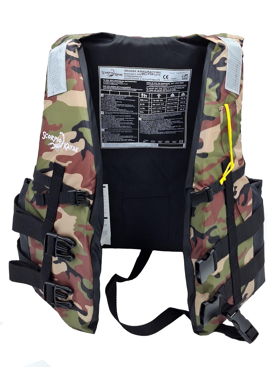 Kamizelka asekuracyjna kapok na kajak łódkę sup Unisex Scorpio kayak Scorpio New 3/7