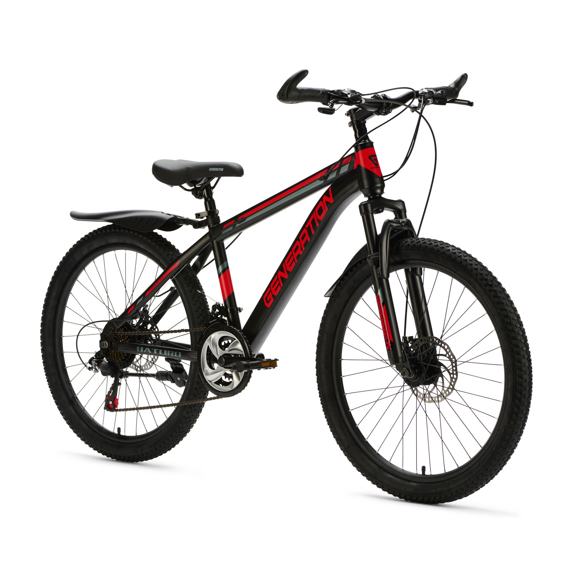 Generation Baturo VTT 24 pouces - Rouge - Garde-boue 2/5