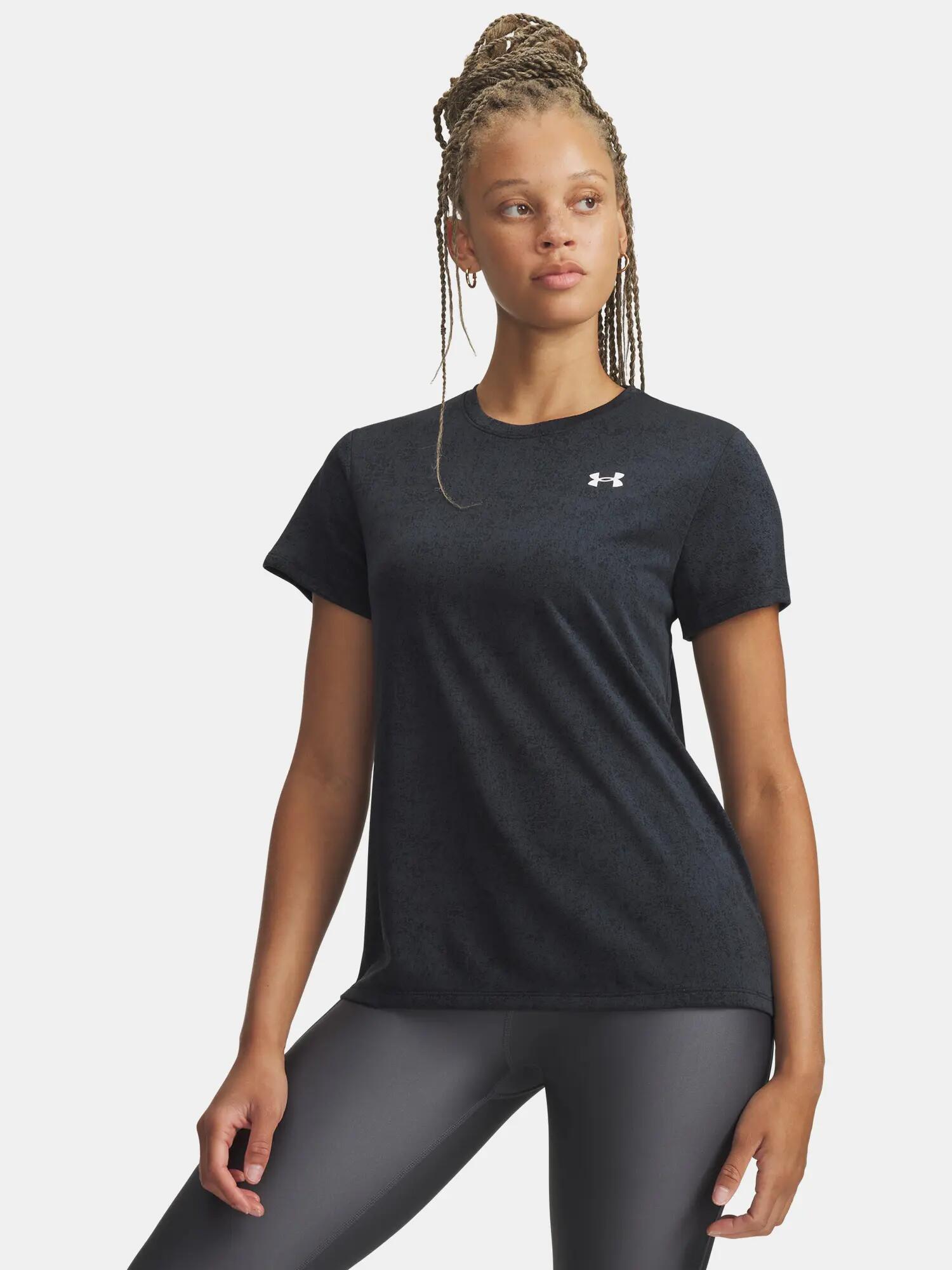 Női póló Under Armour Tech Pixelate SSC-BLK 1/3