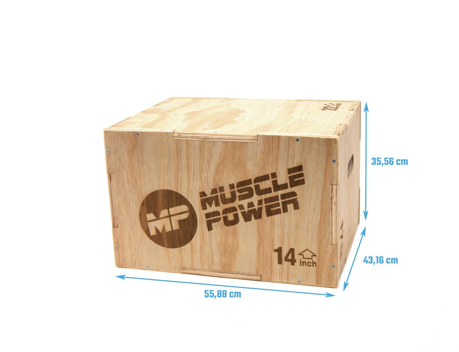 Muscle Power Plyo box hout klein MP1062 5/7