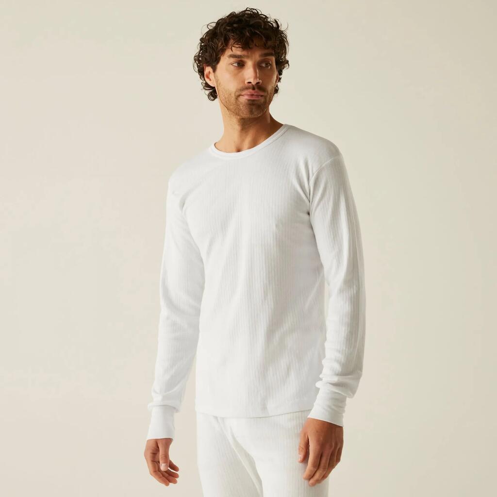 Mens Ribbed Thermal Long Sleeve Base Layer