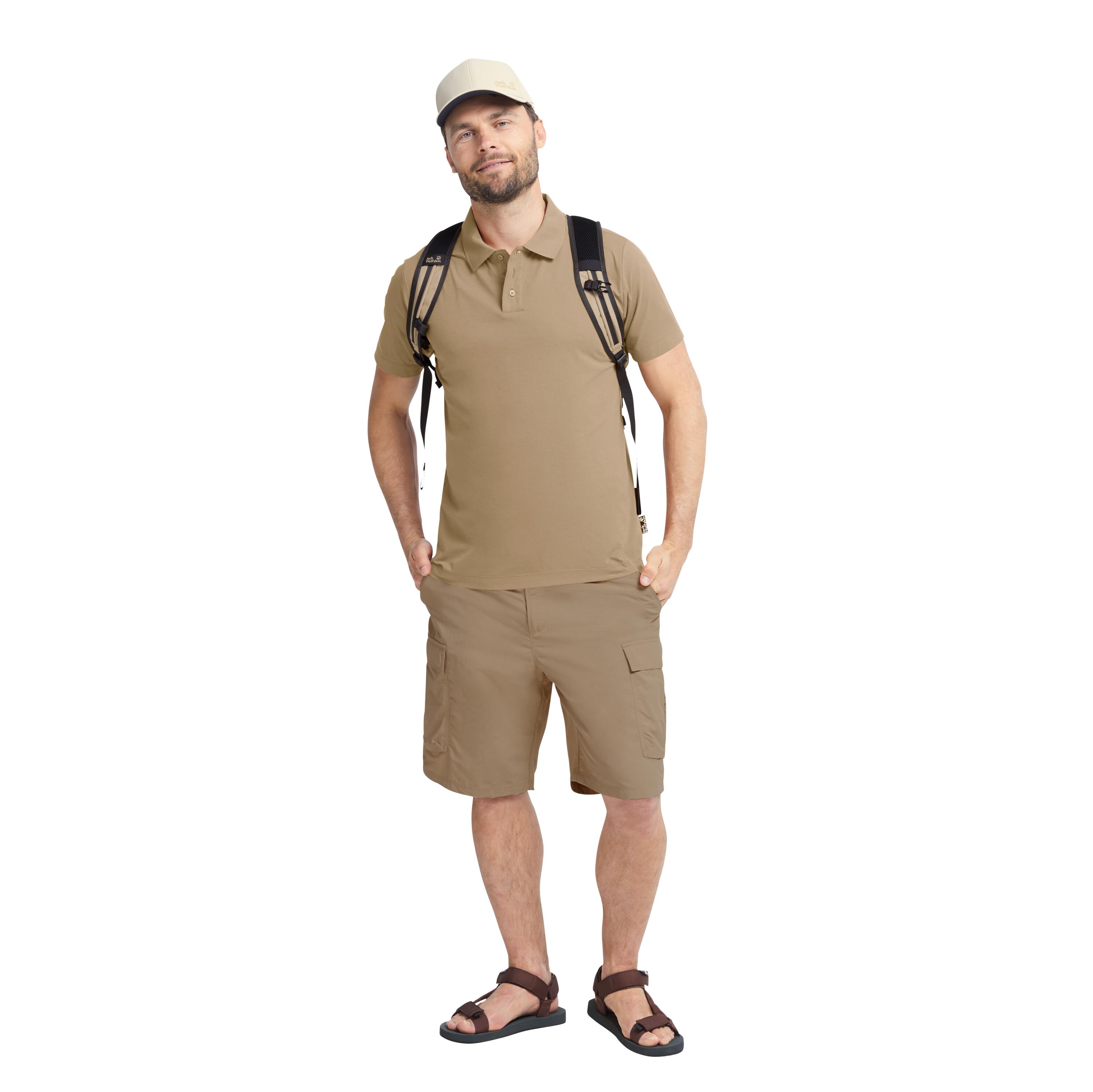 Travel Polo Heren Heren Polo Hazel Wood 5/6