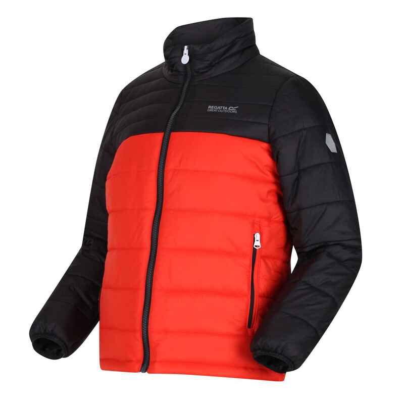 Freezeway III Leichte Daunenjacke für Kinder - Orange/Schwarz