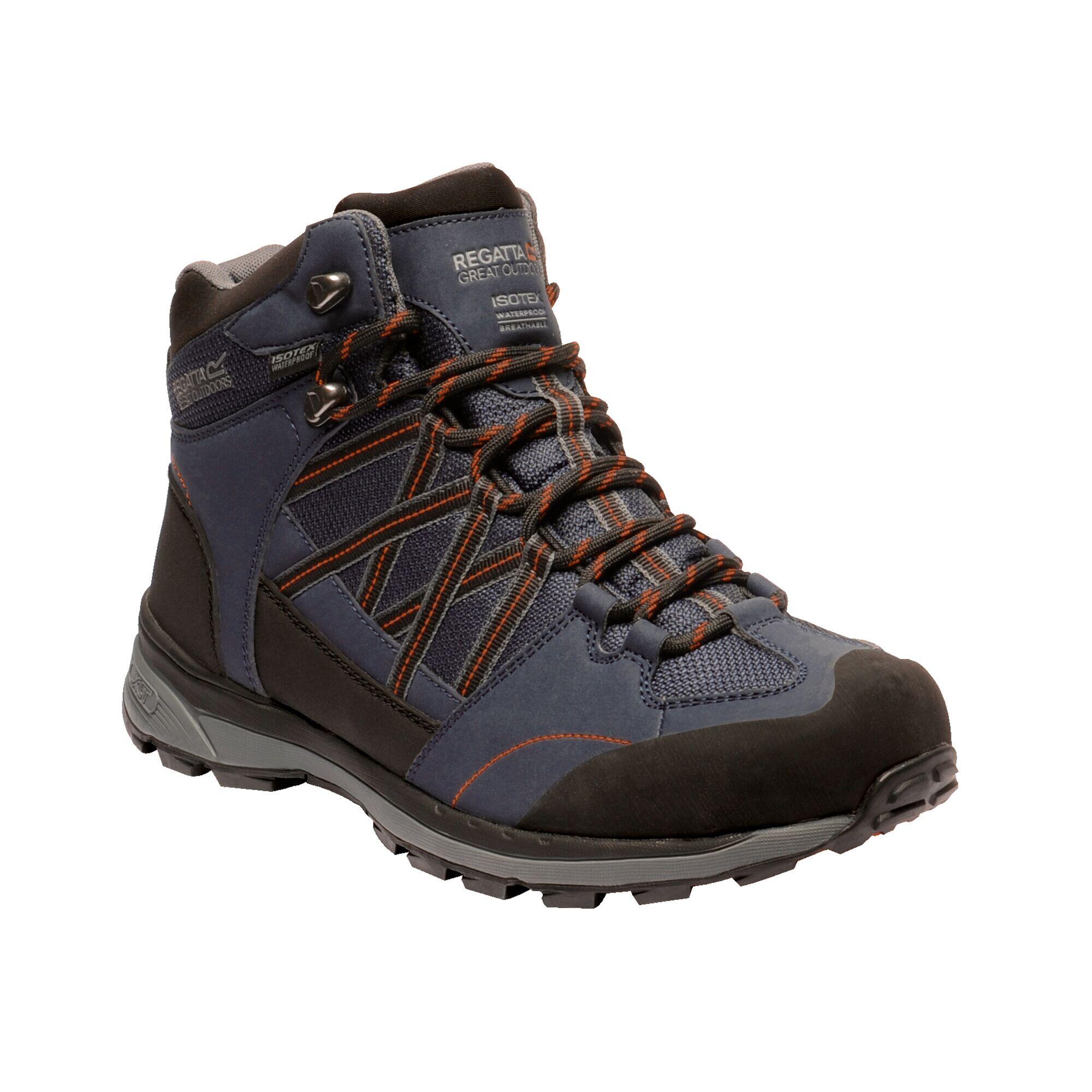 REGATTA Samaris II Men's Hiking Boots - Navy/Orange