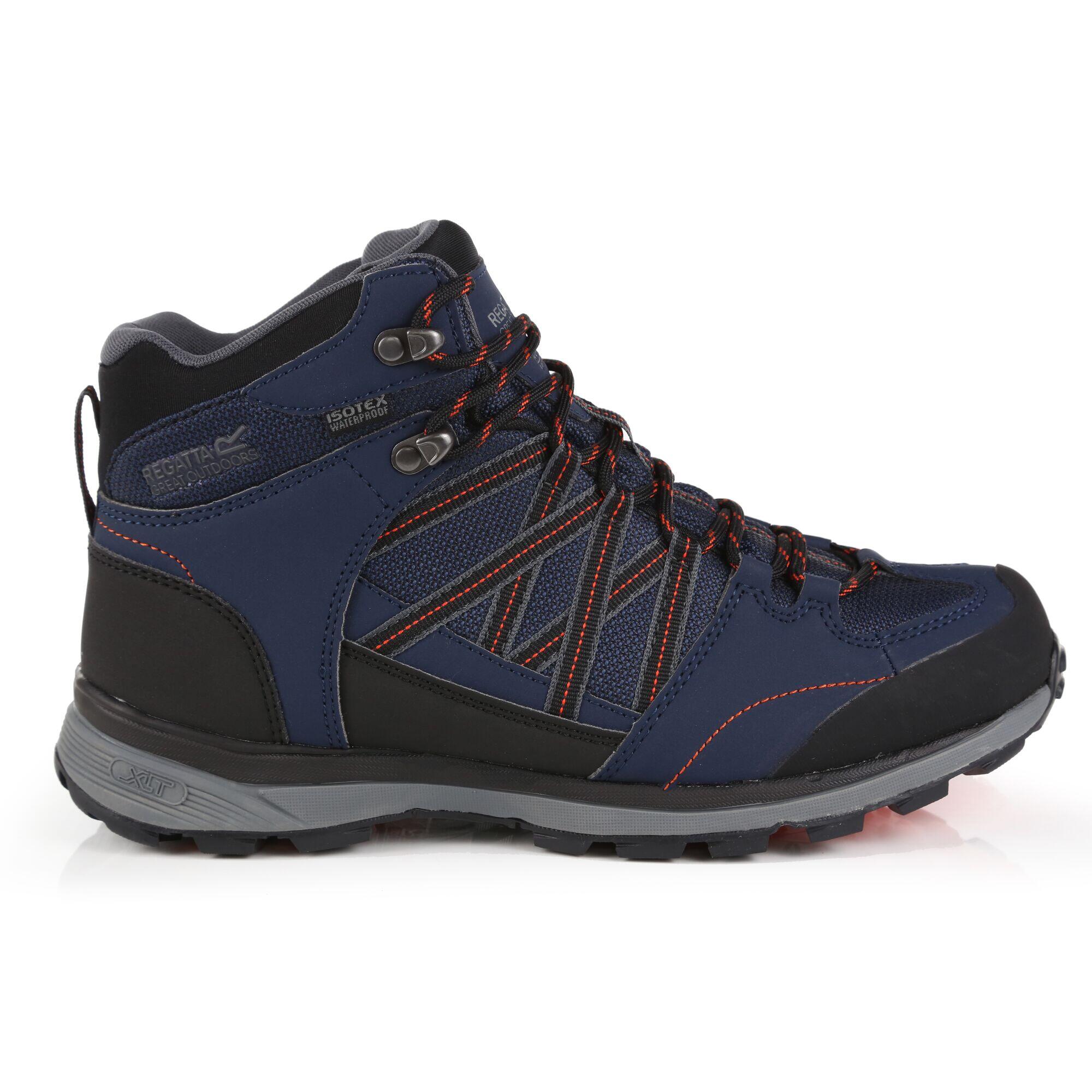 Samaris II Men's Hiking Boots - Navy/Orange 2/5