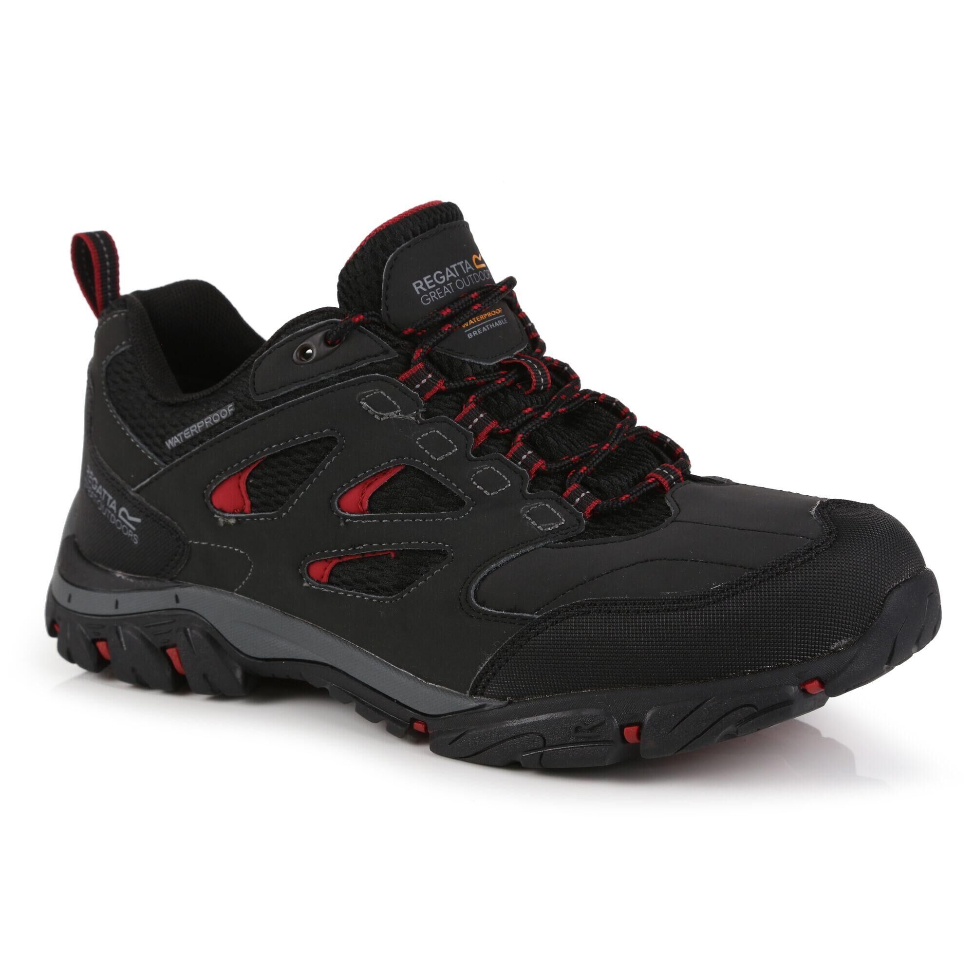 REGATTA Holcombe IEP Low Men's Hiking Boots - Ash Rio Red