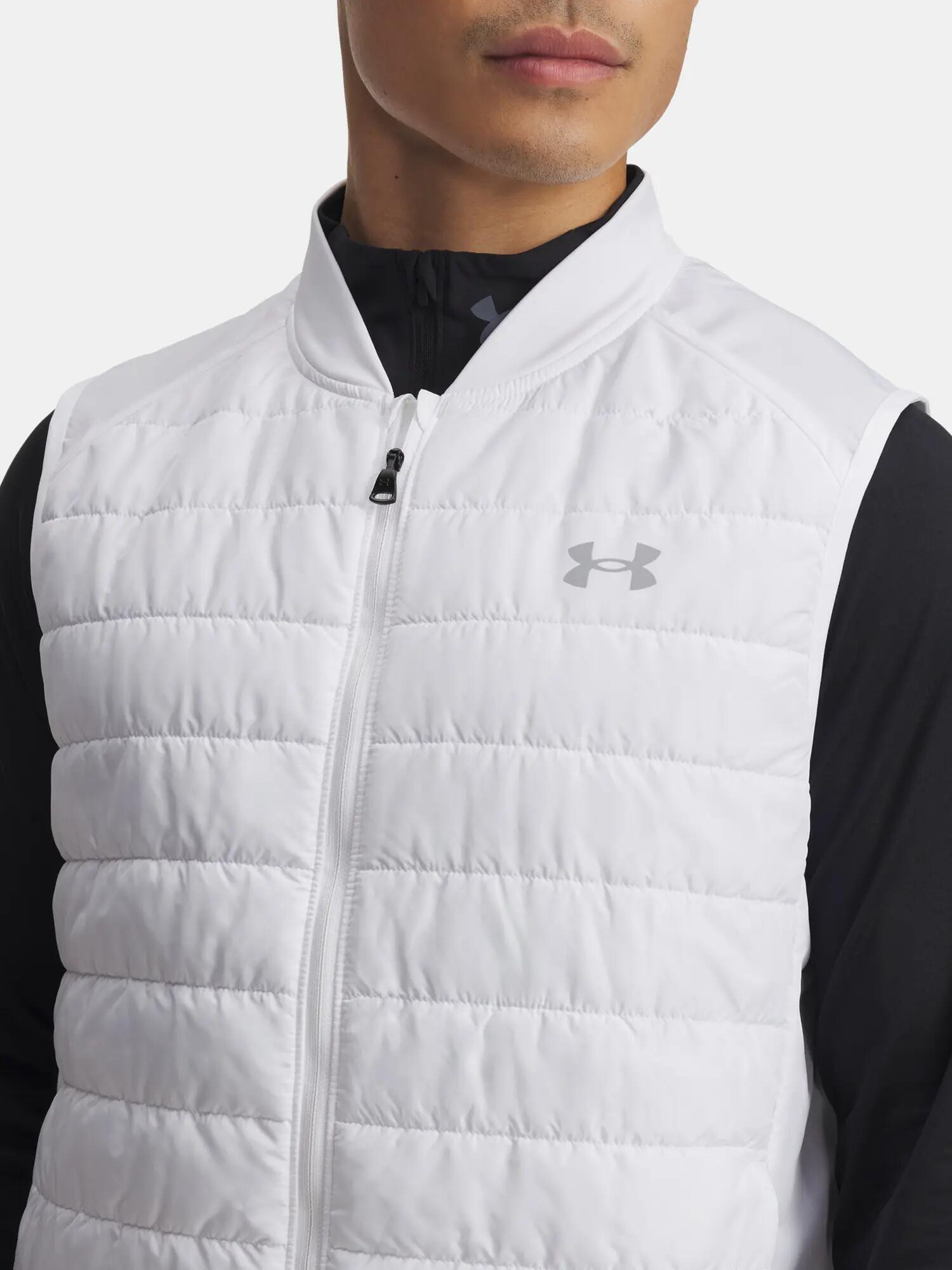 Férfi mellény Under Armour UA Launch Insulated Vest-WHT 3/3