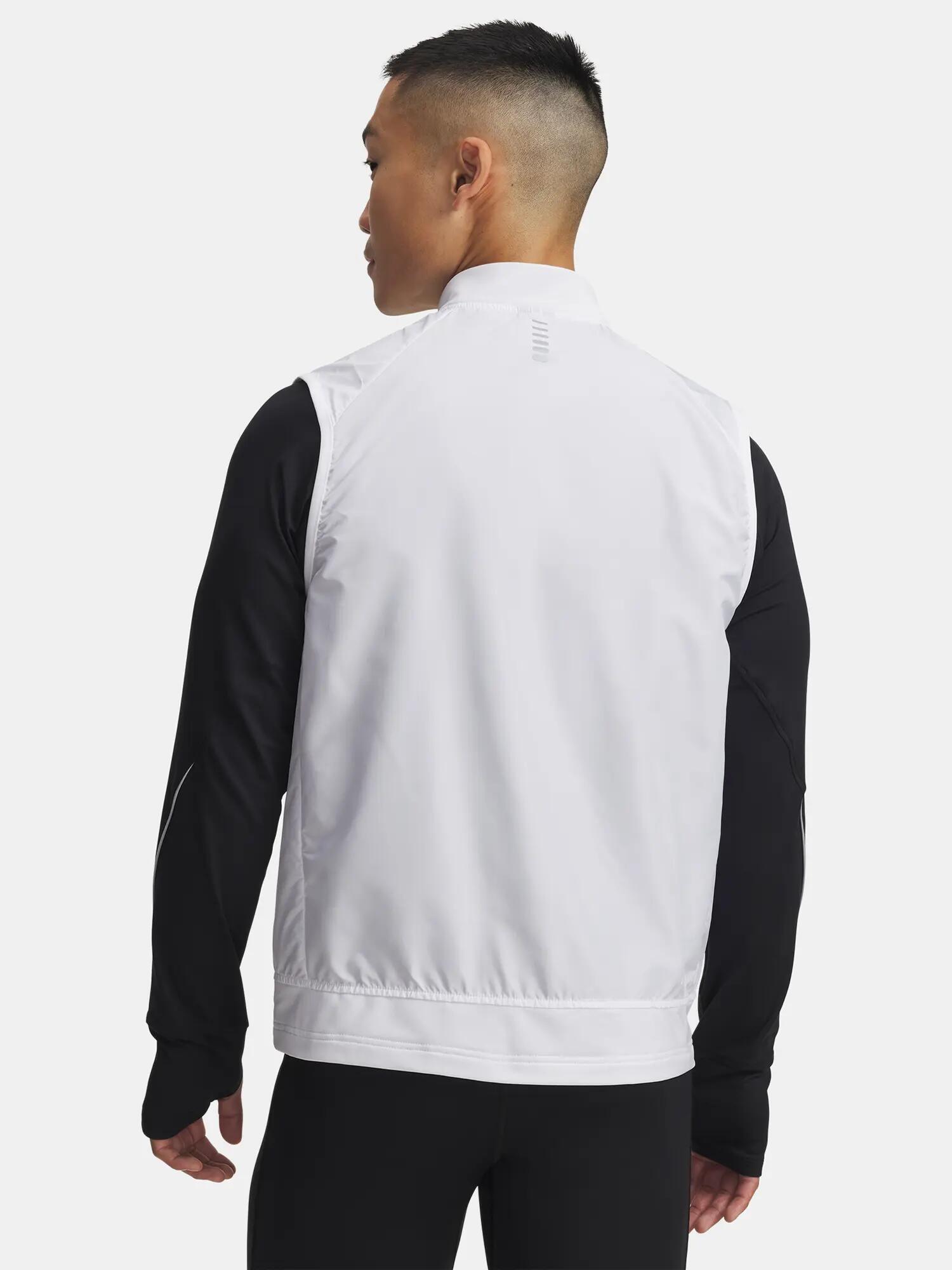 Férfi mellény Under Armour UA Launch Insulated Vest-WHT 2/3