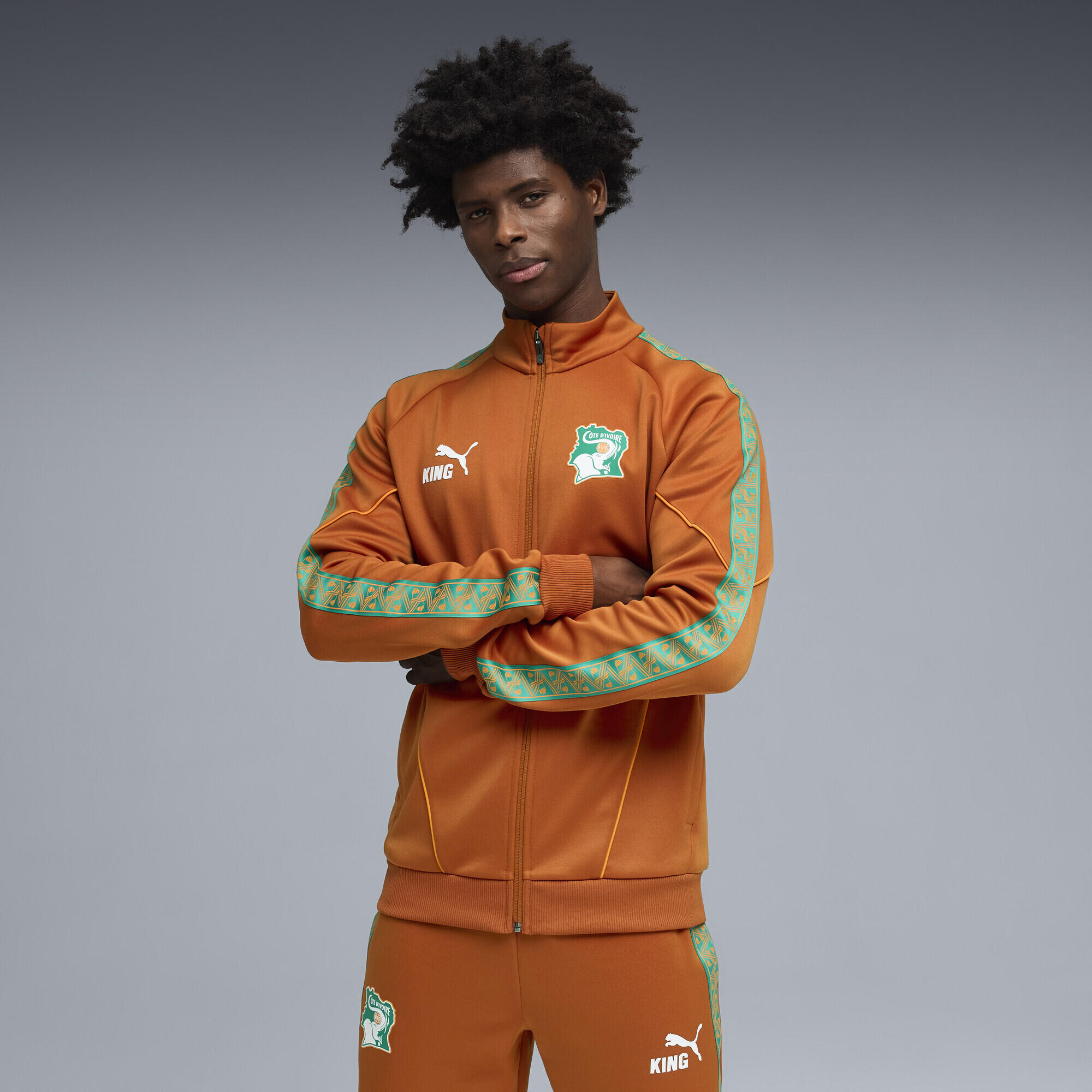 Ivoorkust KING-embleem jack voor heren PUMA 1/6