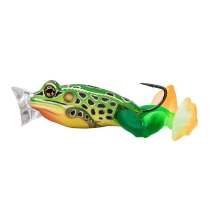 Leurre Live Target Ultimate Frog Popper Bait 6 cm, 28 g, Emerald/Red