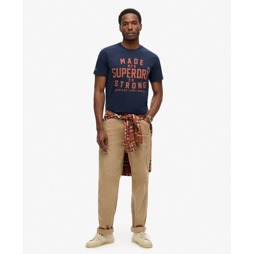 mens Machined Goods Workwear T-Shirt in Sea Spray Green | UK