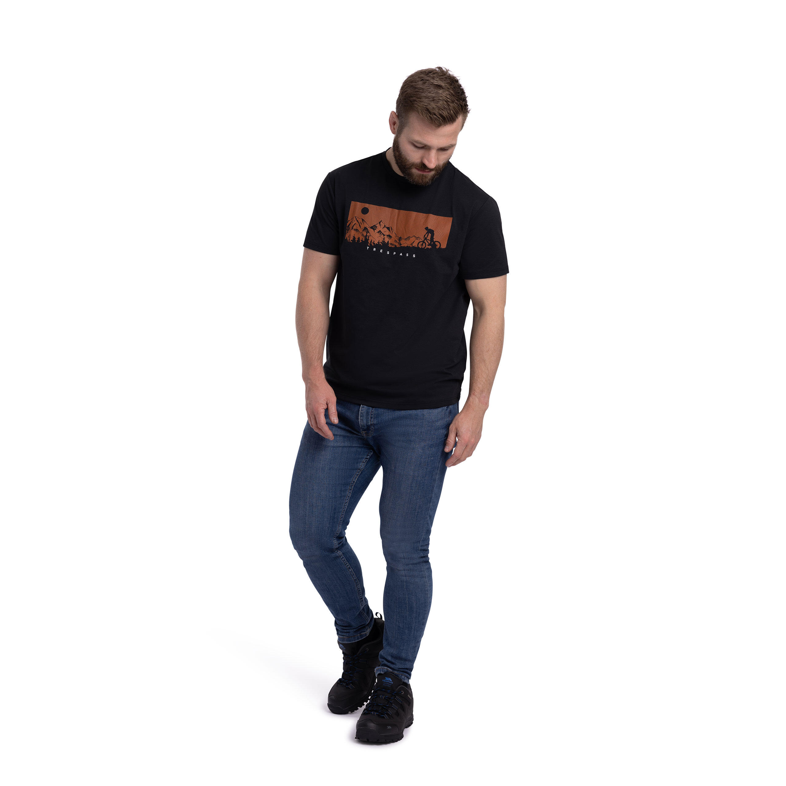 Trespass Nellow - T-shirt décontracté pour Homme Noir 3/5