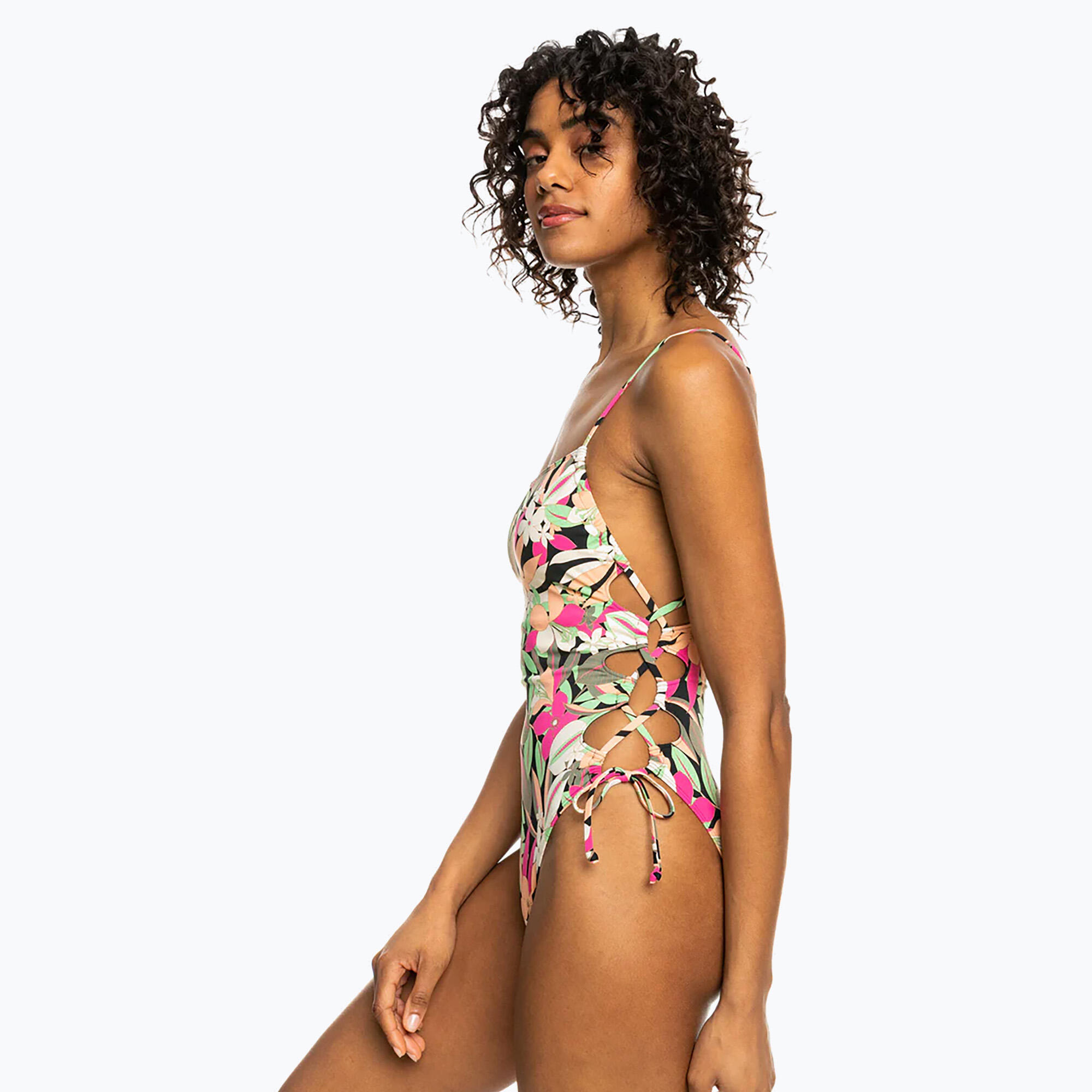 Strój kąpielowy jednoczęściowy damski ROXY Printed Beach Classics Lace UP 5/7