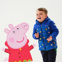 Peppa Pig Veste de randonnée isolée garnie de duvet pour garçons - Bleu