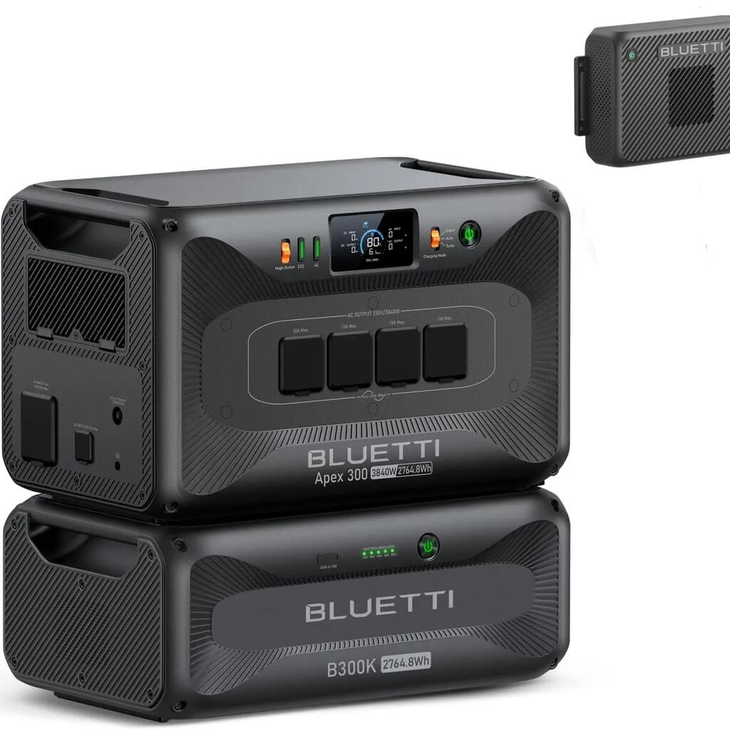 APEX 300 Power Station + B300K+Charger 2, 2764Wh, Home Backup, RV & Crisis Ready