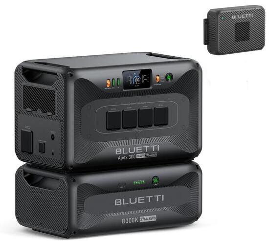 BLUETTI APEX 300 station+B300K+Chargeur 2, 2764Wh-Secours,situations critiques