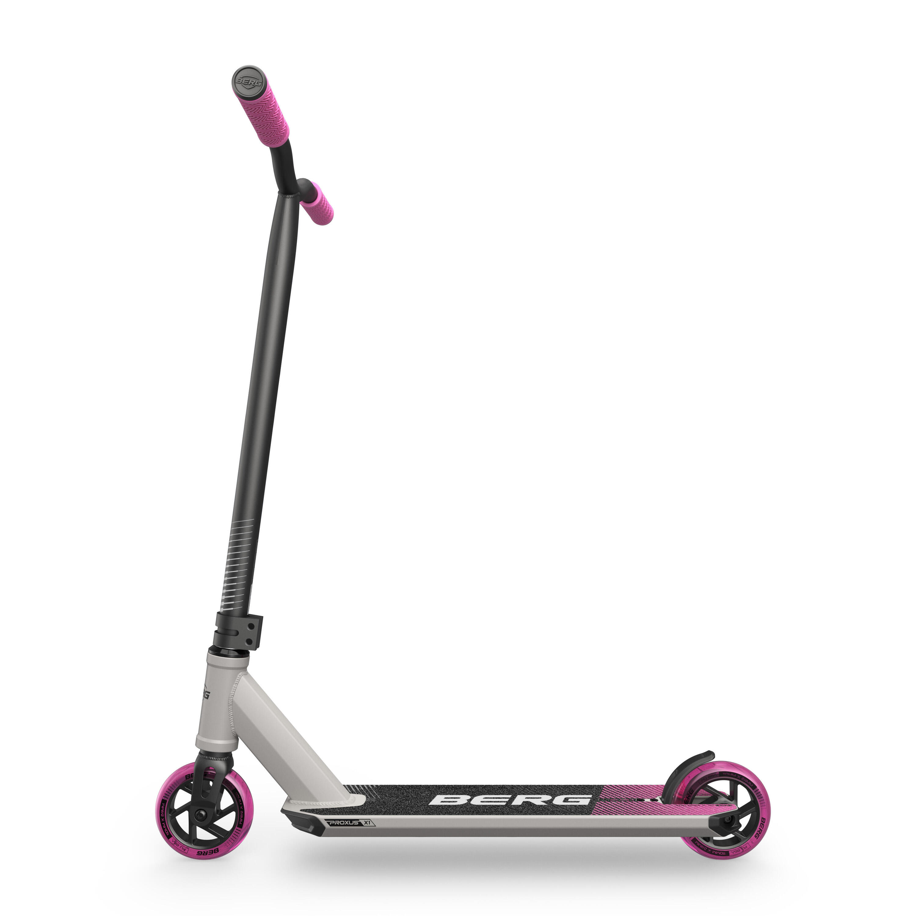 Trottinette Freestyle pour Enfants, 6+ Ans, Proxus X1 Gris/Rose 2/5