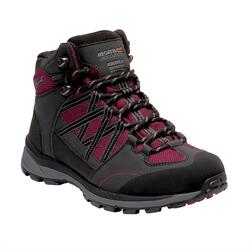 Lady Samaris II Dames Hiking Wandelschoenen - Donkergrijs / roze