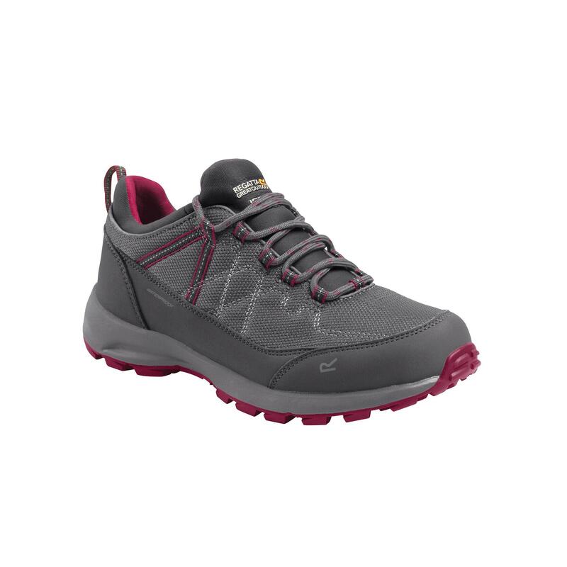 Lady Samaris Lite Dames Hiking Schoenen - Grijs / donkerroze