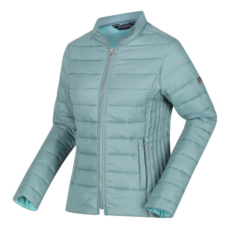 Kylar Women's Hiking Quilted Down Jacket - Pale Green