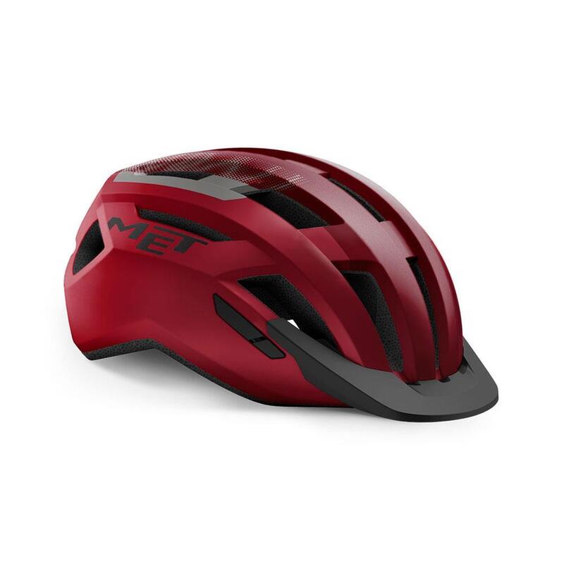 MET Allroad with Removable Visor - Red Black