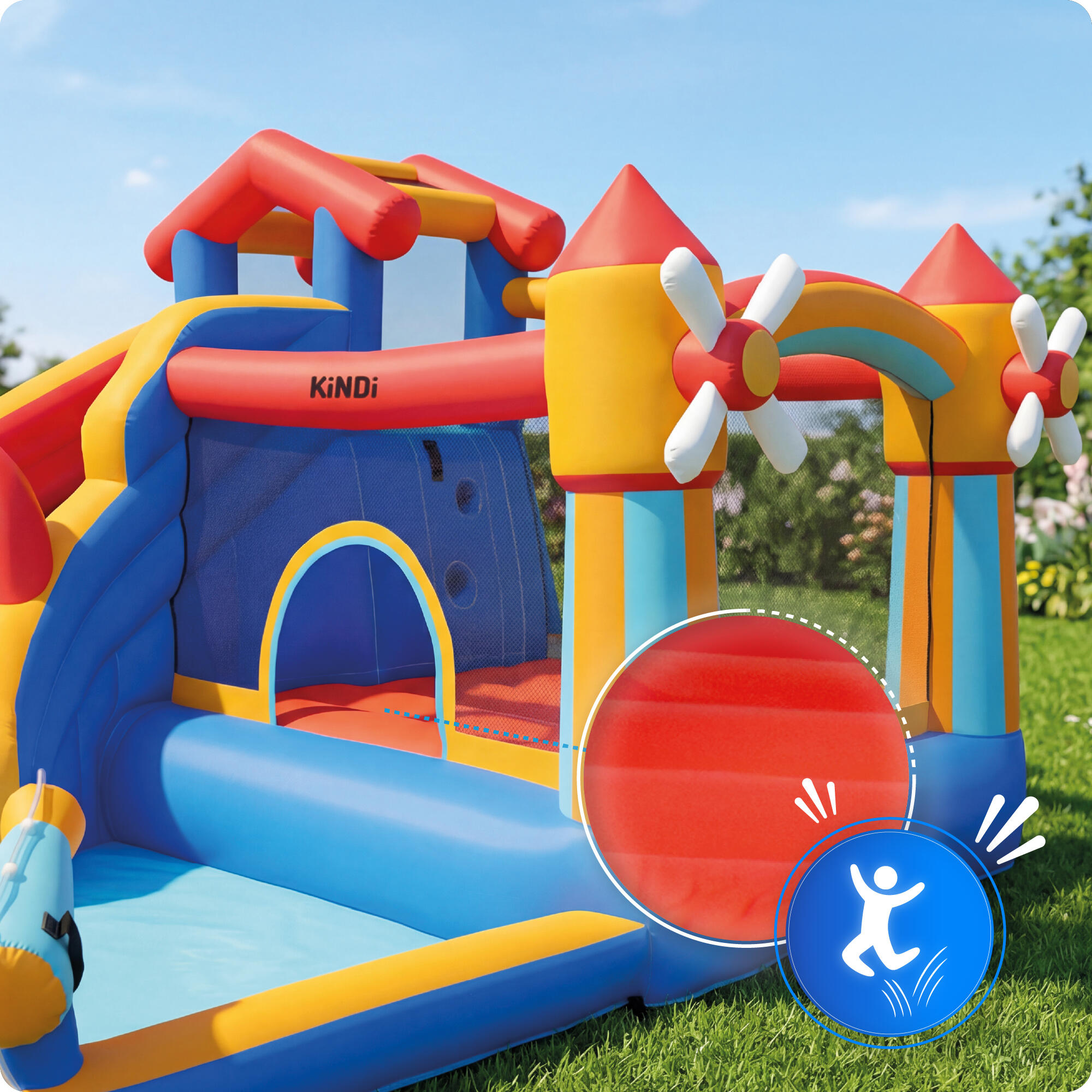 Aufblasbarer Gartenspielplatz KiNDi DPZ003 3/7