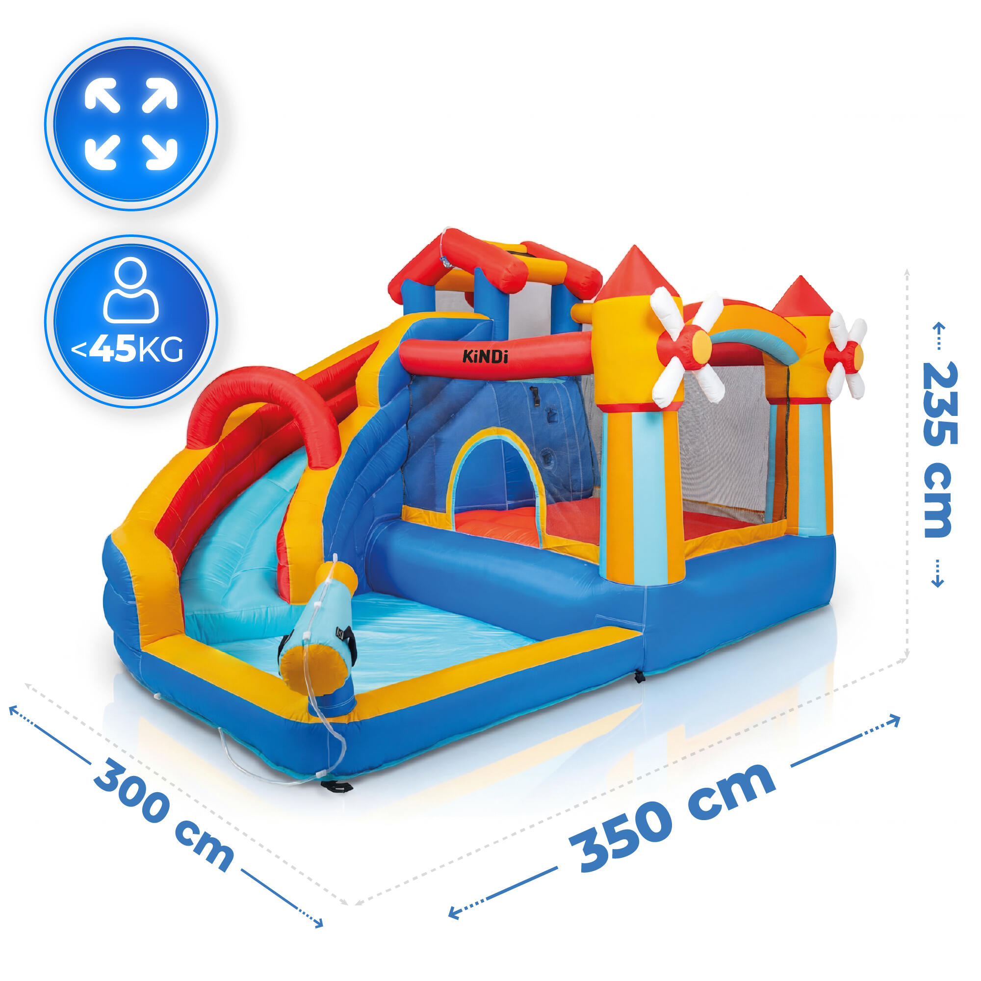 Aufblasbarer Gartenspielplatz KiNDi DPZ003 2/7