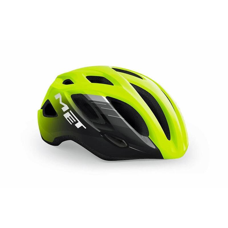 Met Idolo Road Helmet Fluo Yellow Black | Glossy