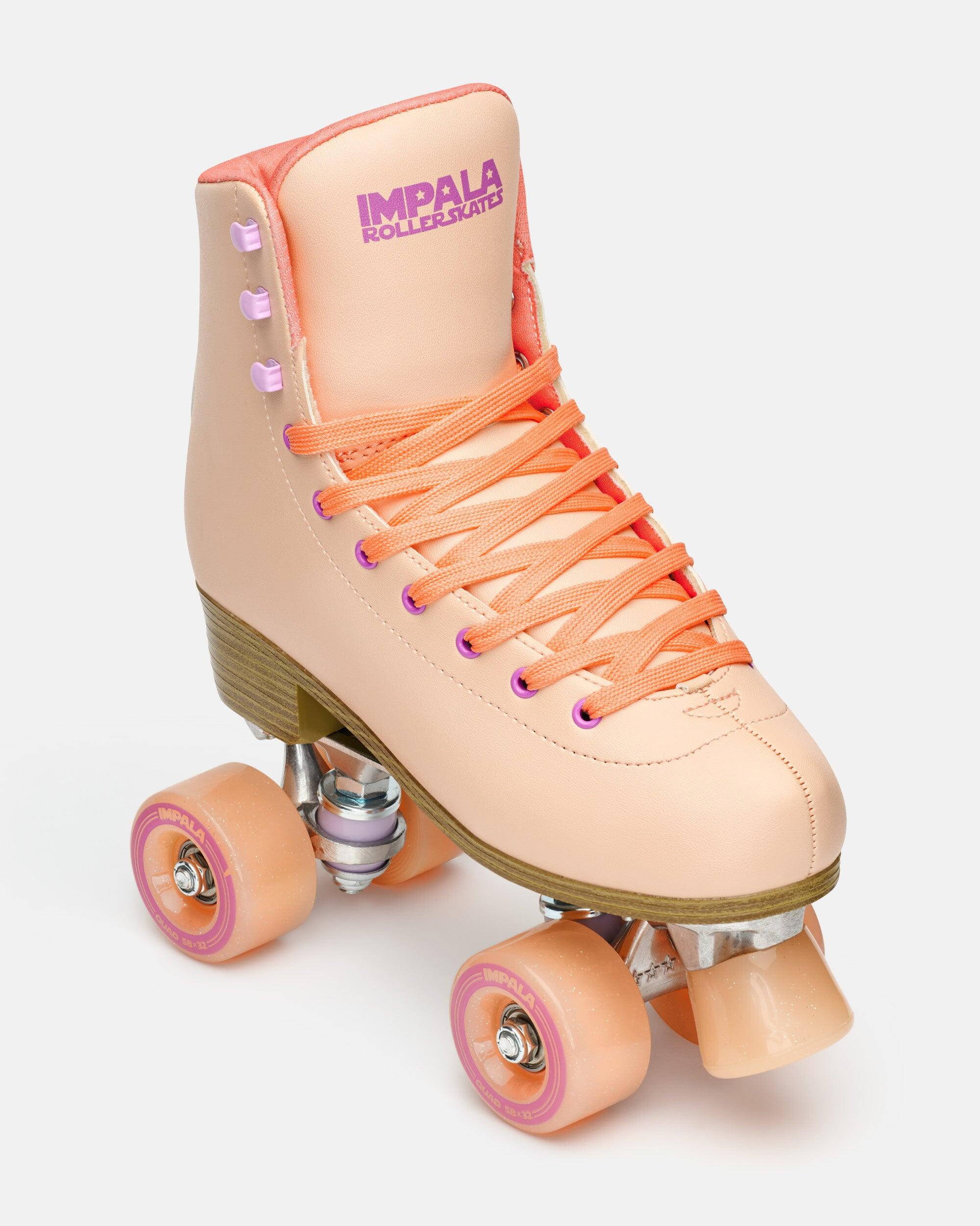 Rollers Quad Impala – Bleu Et Jaune – Taille 38 – Patins 4 Roues Femme