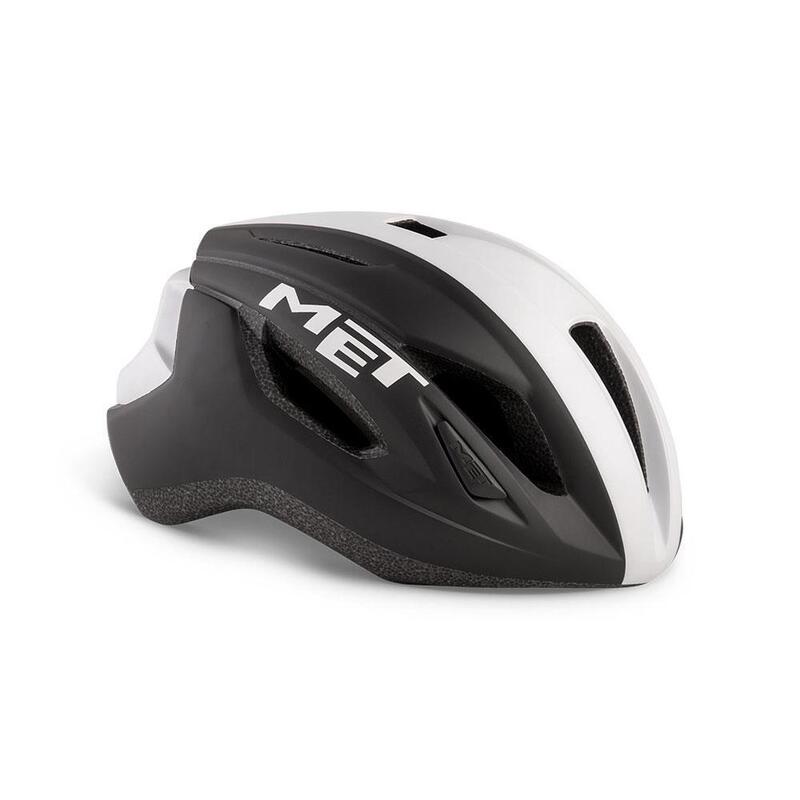 MET Strale Road Helmet Black | White | Panel