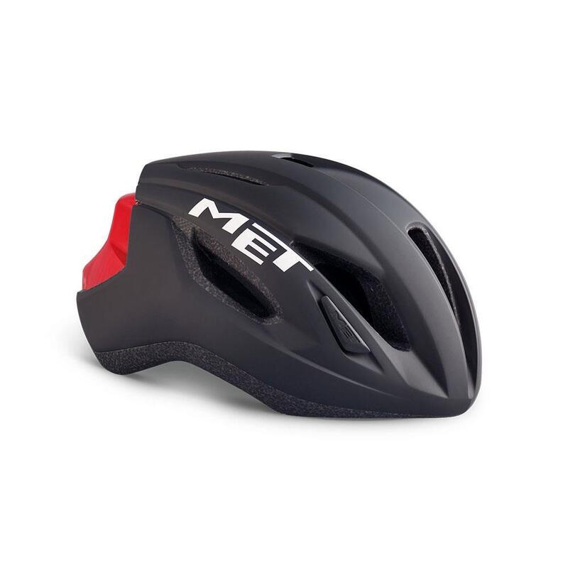 MET Strale Road Helmet Black | Red | Matt | Glossy