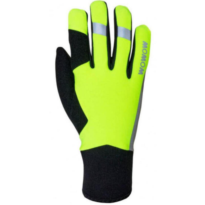 gants de cyclisme Early Fog polaire/néoprène jaune taille S