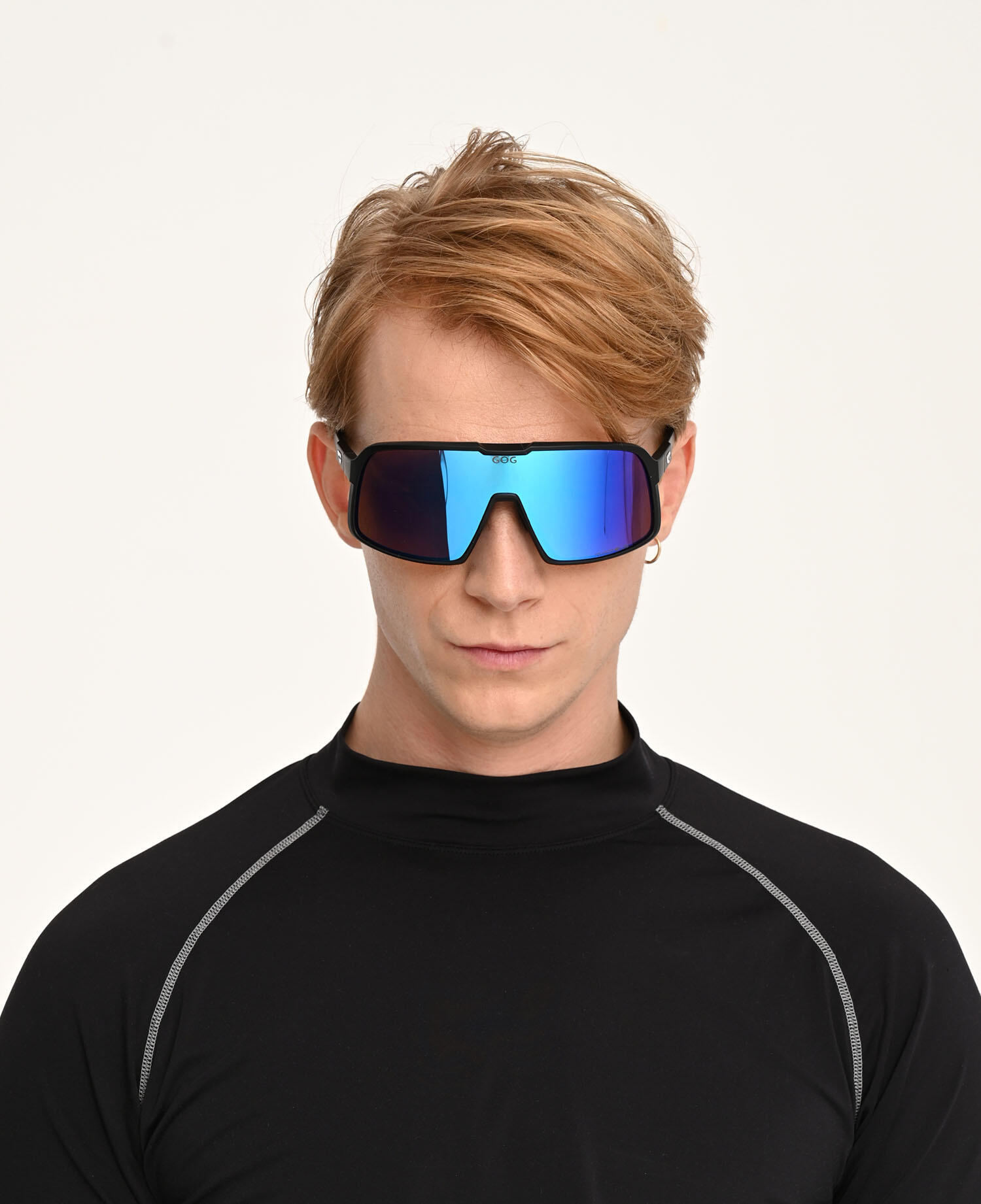 Okulary z polaryzacją GOG Kari - matt black/reflex white/blue 4/7