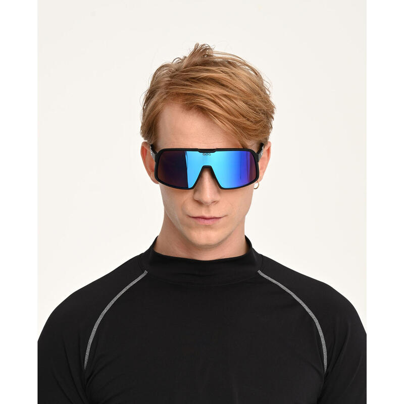 Okulary z polaryzacją GOG Kari - matt black/reflex white/blue