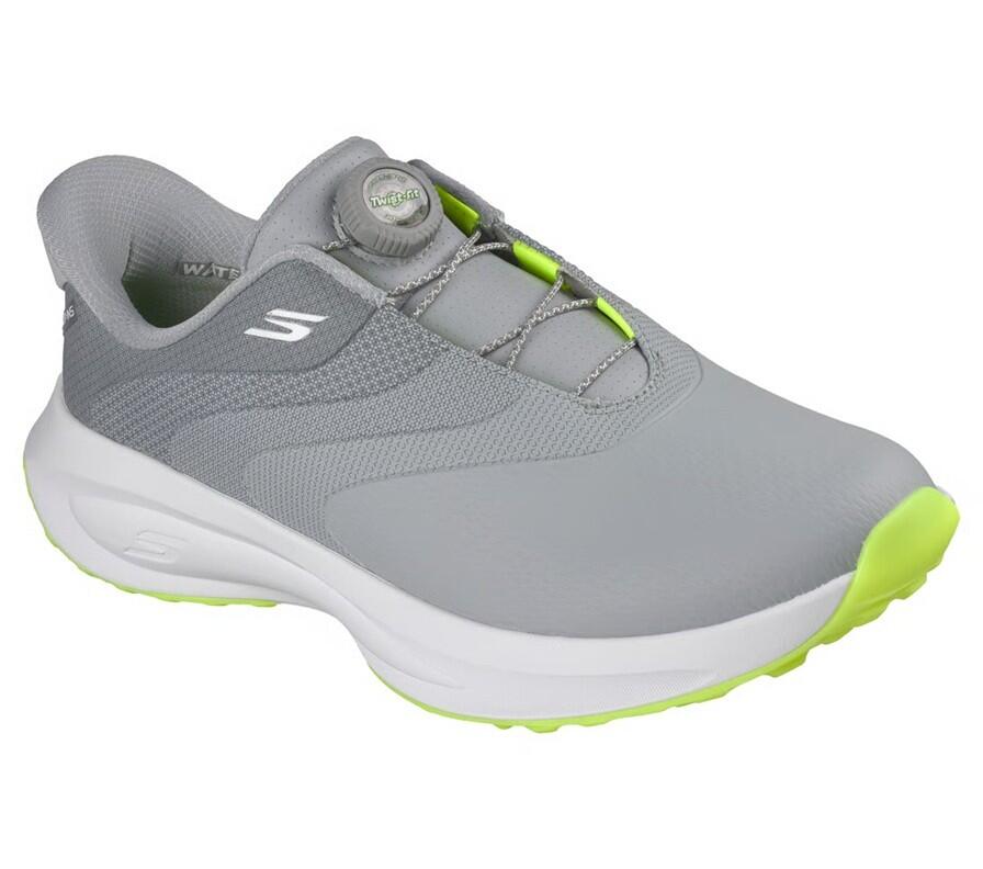 Skechers Golf Flow Twist-Fit, Sapatos de golfe para homem, cinzento/limão 4/7