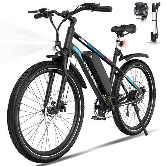 VTT Vélo Électrique 27,5"-Batterie 468Wh-7 Vitesses-Suspension&Freins-EK15