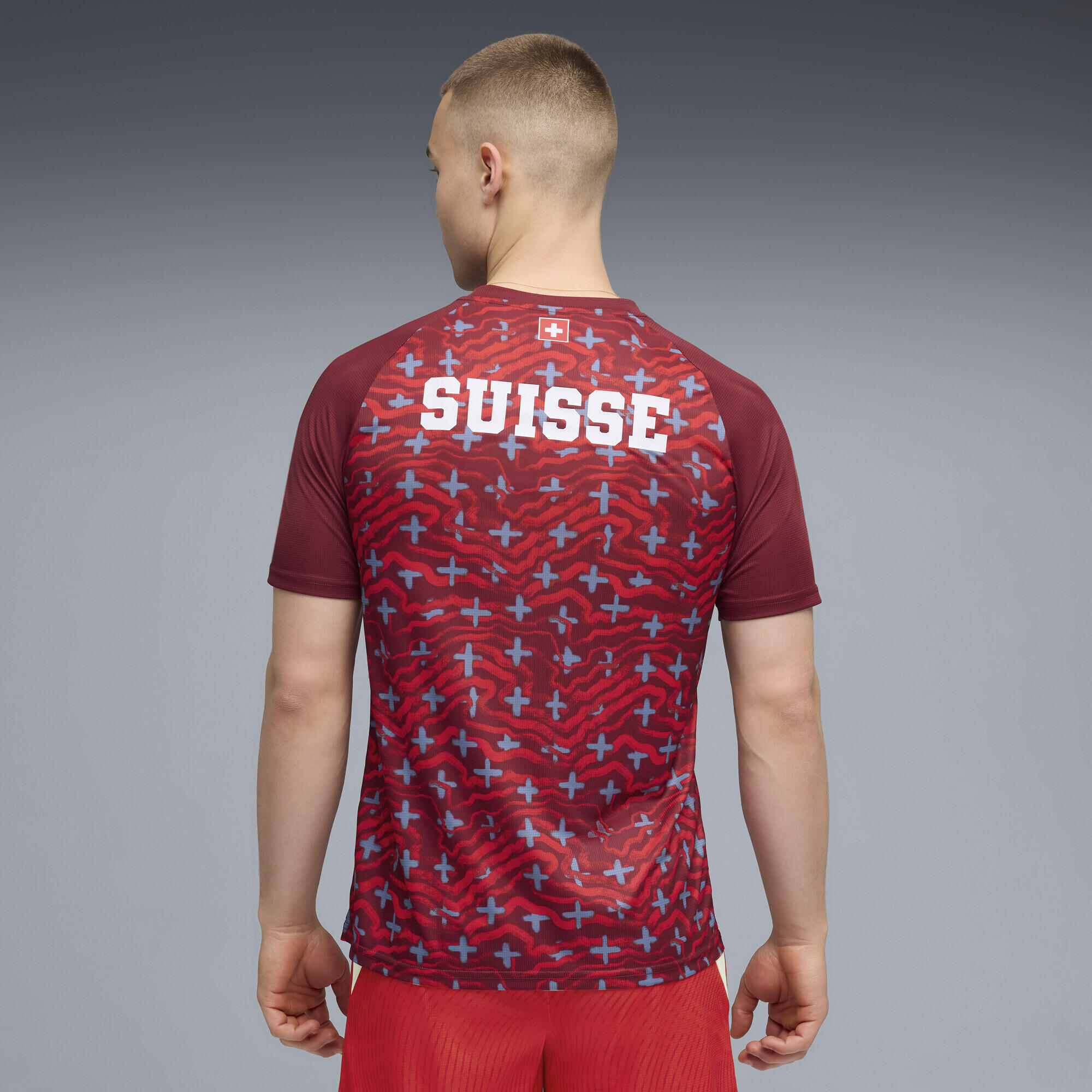 Zwitserland warm-up-shirt voor heren PUMA 3/5